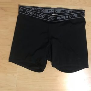 Black Spandex Workout Shorts